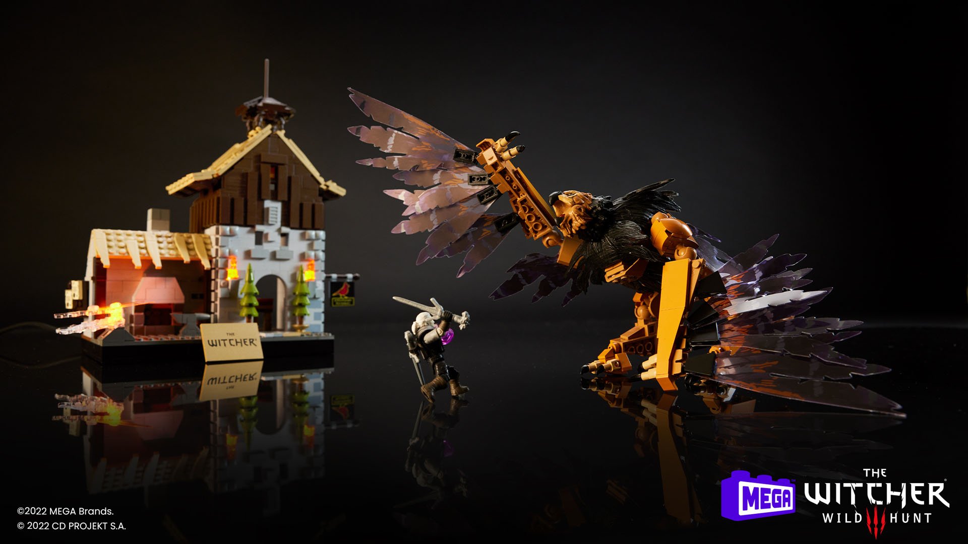 Wiedźmin 3 z klockami Mega Construx