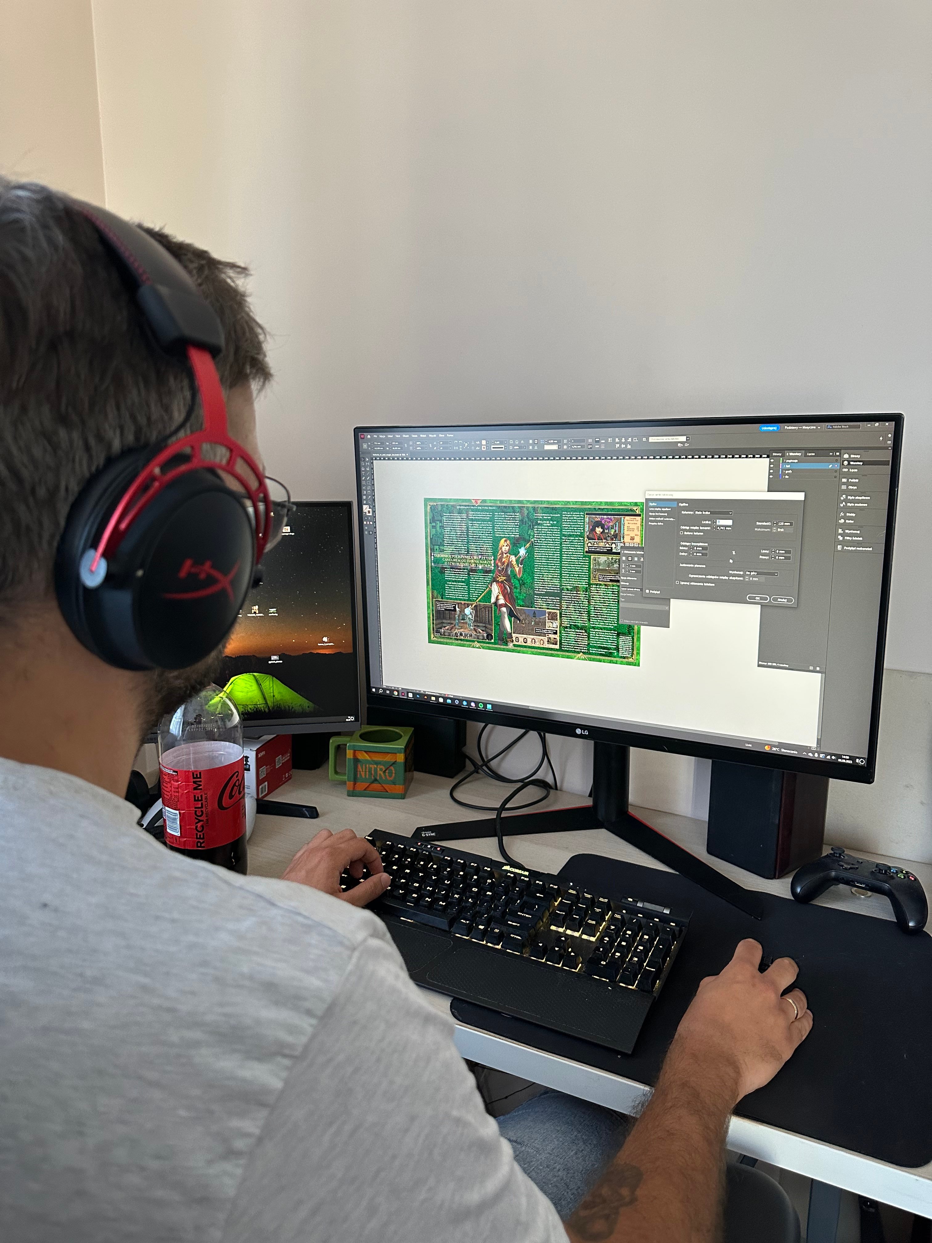 Bastian ciężko pracuje nad wydaniem.