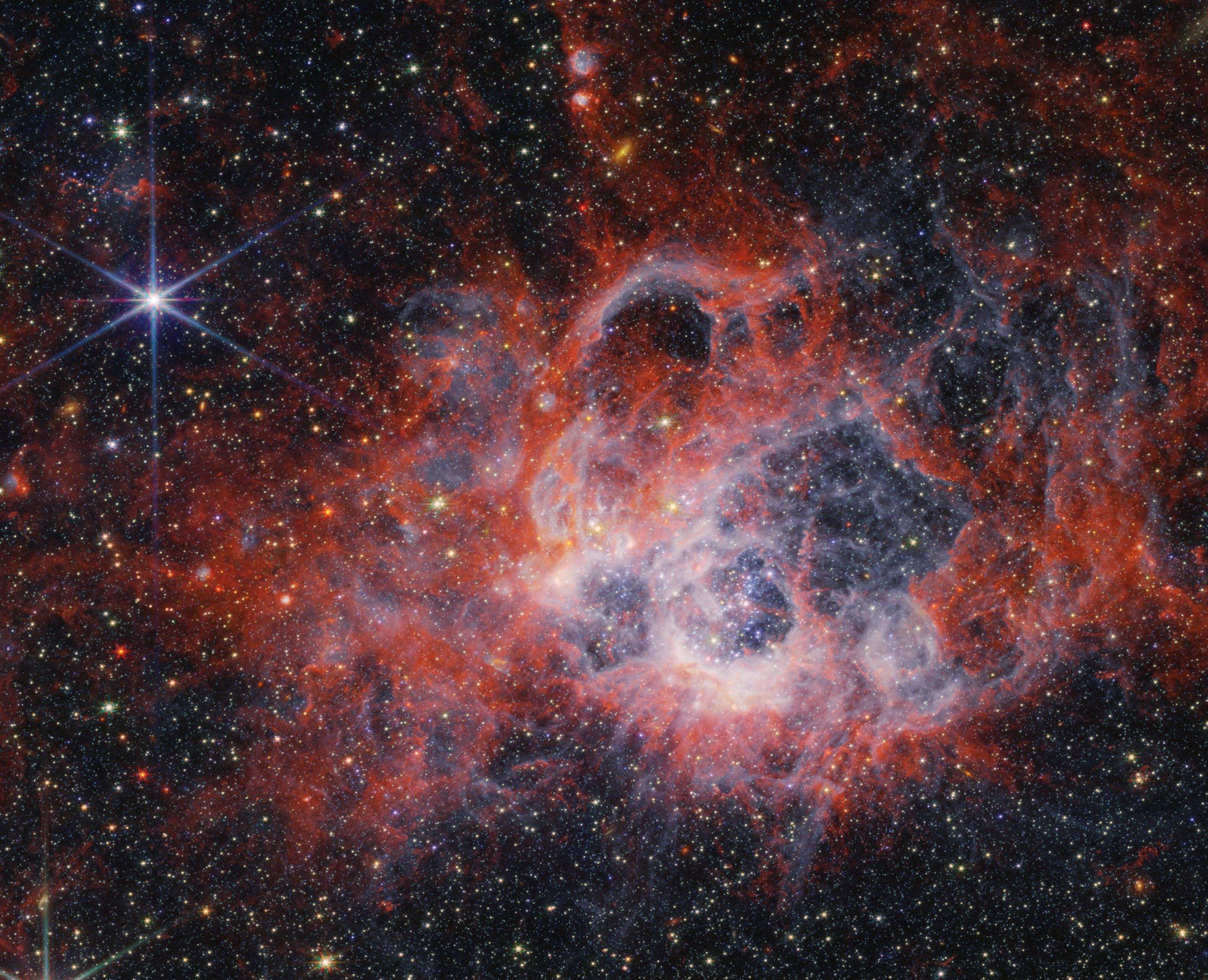 NGC 604. Foto: NASA, ESA, CSA, STScI
