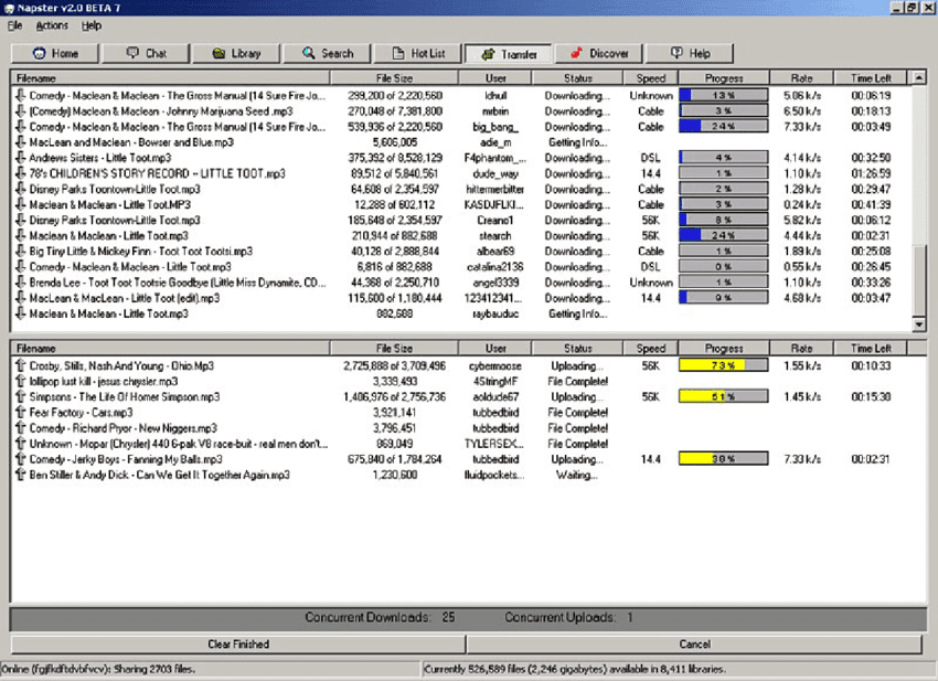 Napster v2; HyperShadow, Reddit